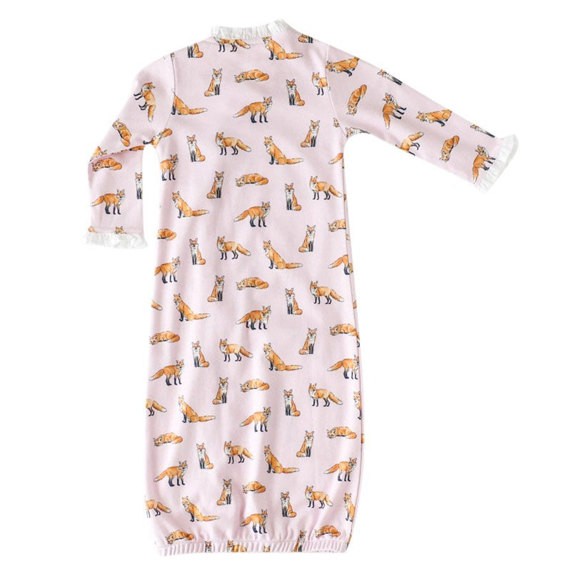 Pink Fox Ruffle Gown - HoneyBug