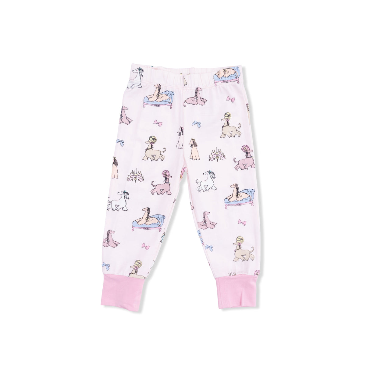 Fancy Hounds with Bows - Short Sleeve Loungewear Set