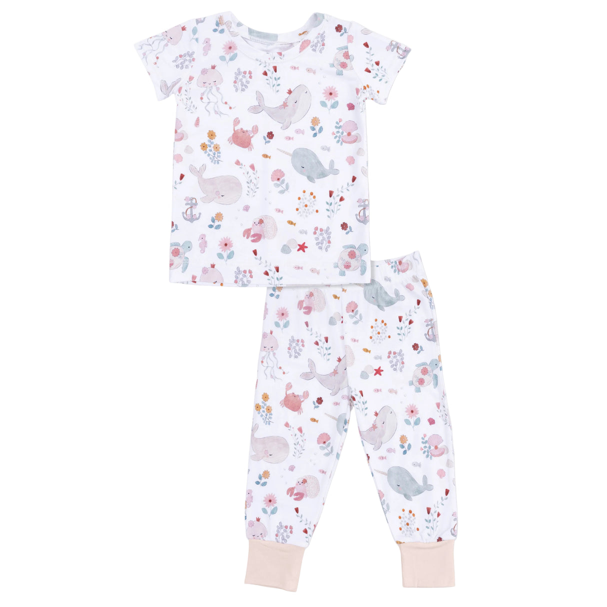 Garden Sea Creatures - Short Sleeve Loungewear Set