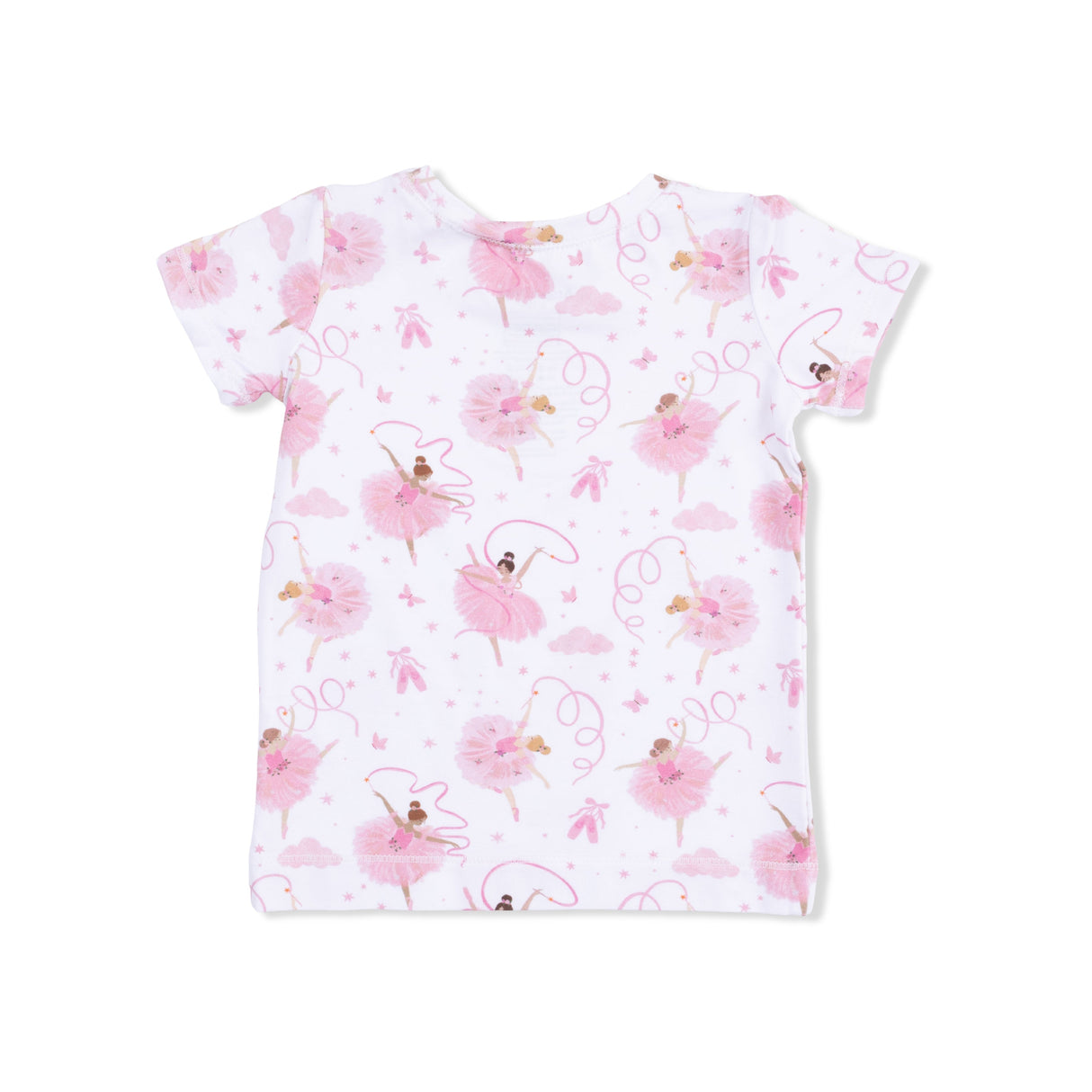 Ribbon Ballerinas - Short Sleeve Loungewear Set