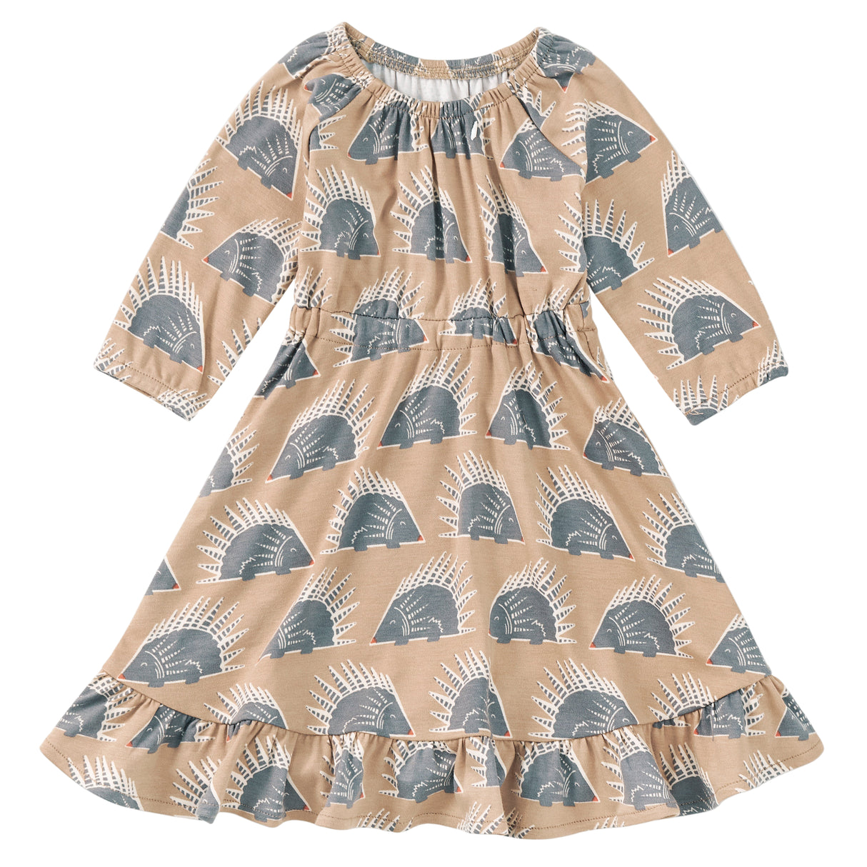 Bamboo Blend L/S Ruffle Dress - Chill Quill