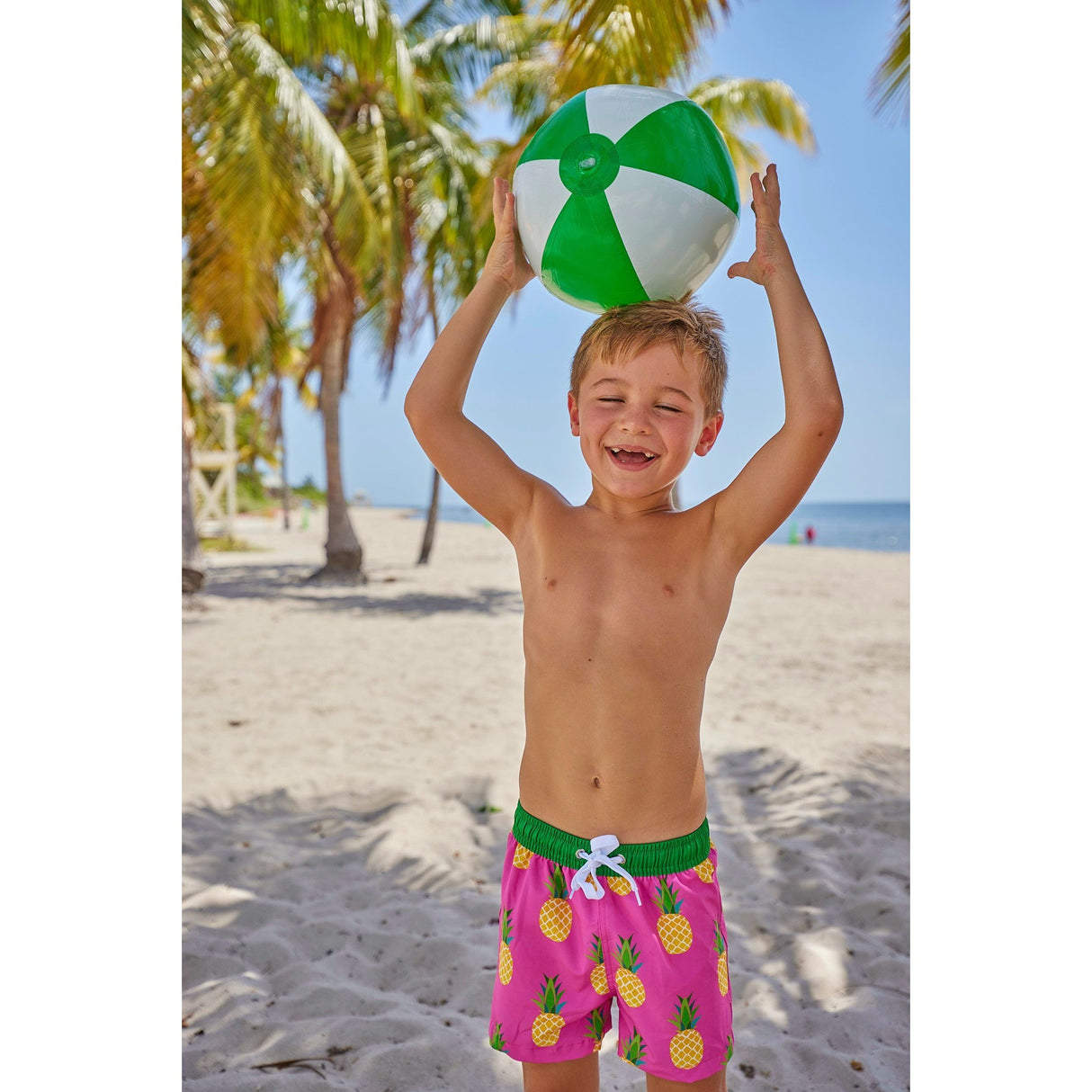 Golden Pineapple Youth Trunks - HoneyBug
