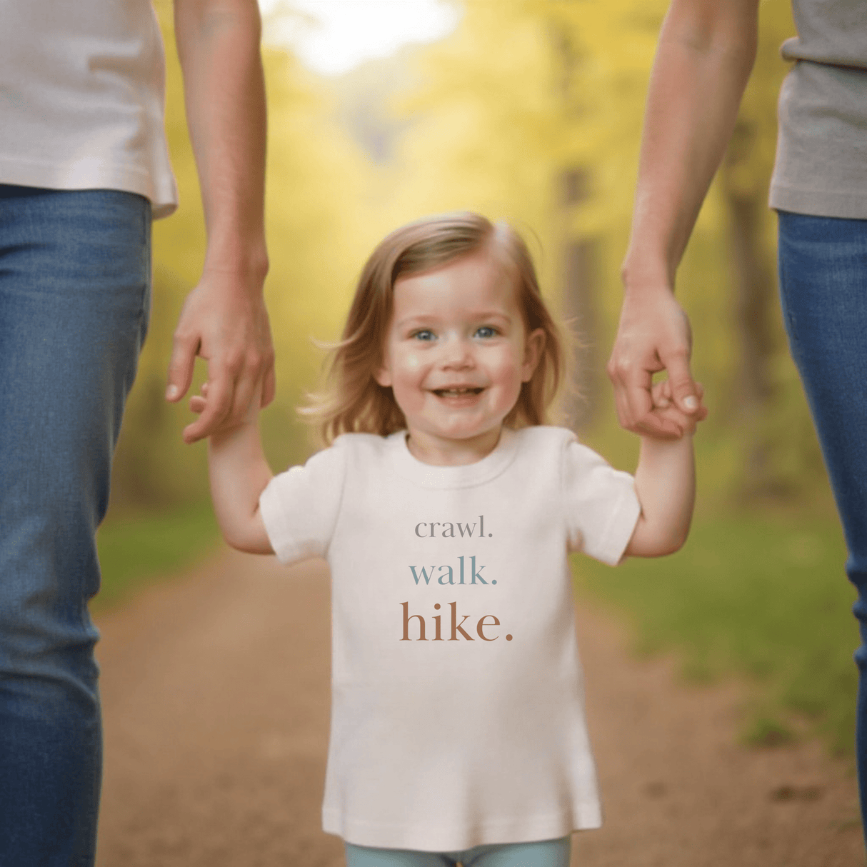 graphic tee | crawl walk hike - HoneyBug