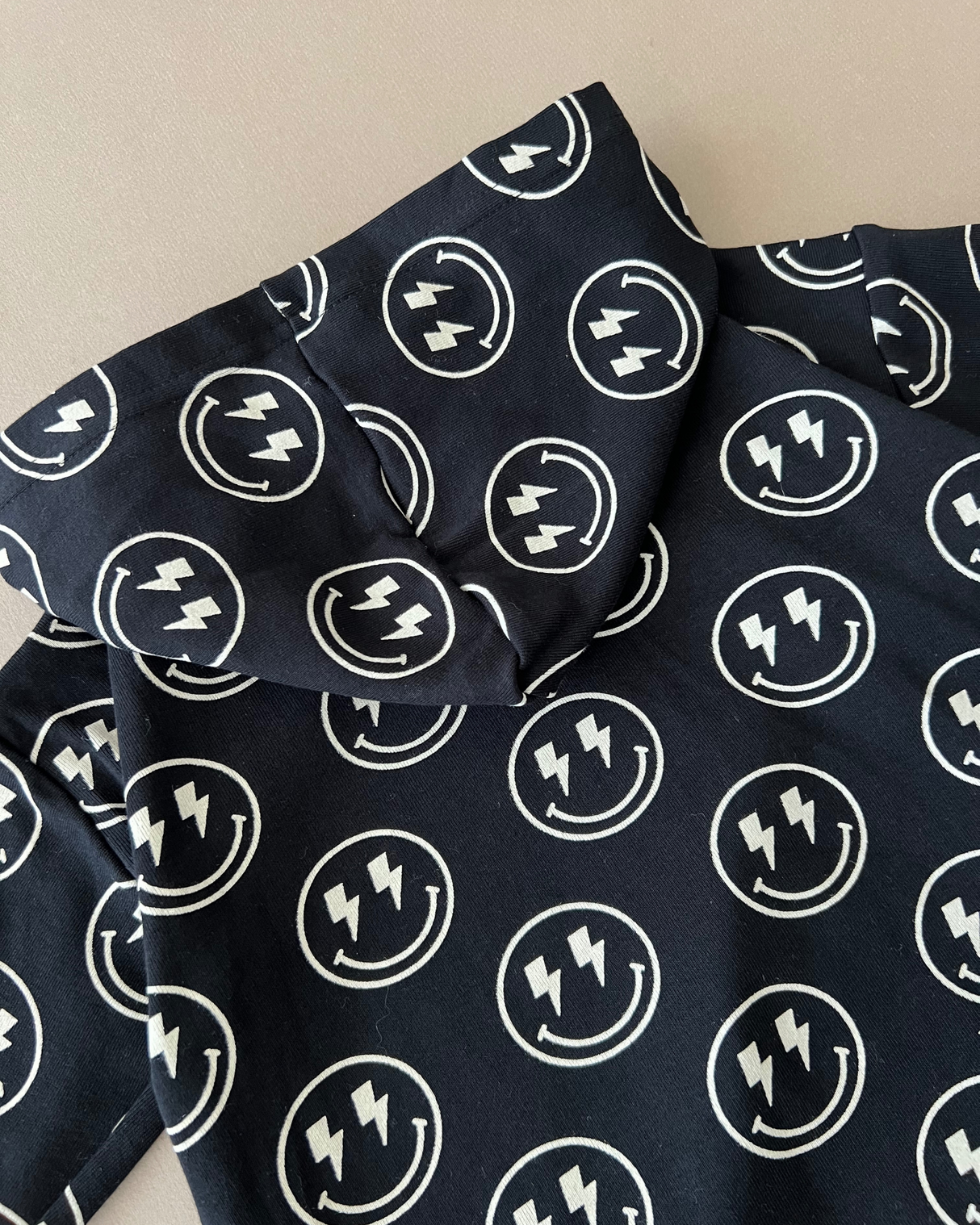 Hooded Bubble Romper | Electric Smiley - HoneyBug