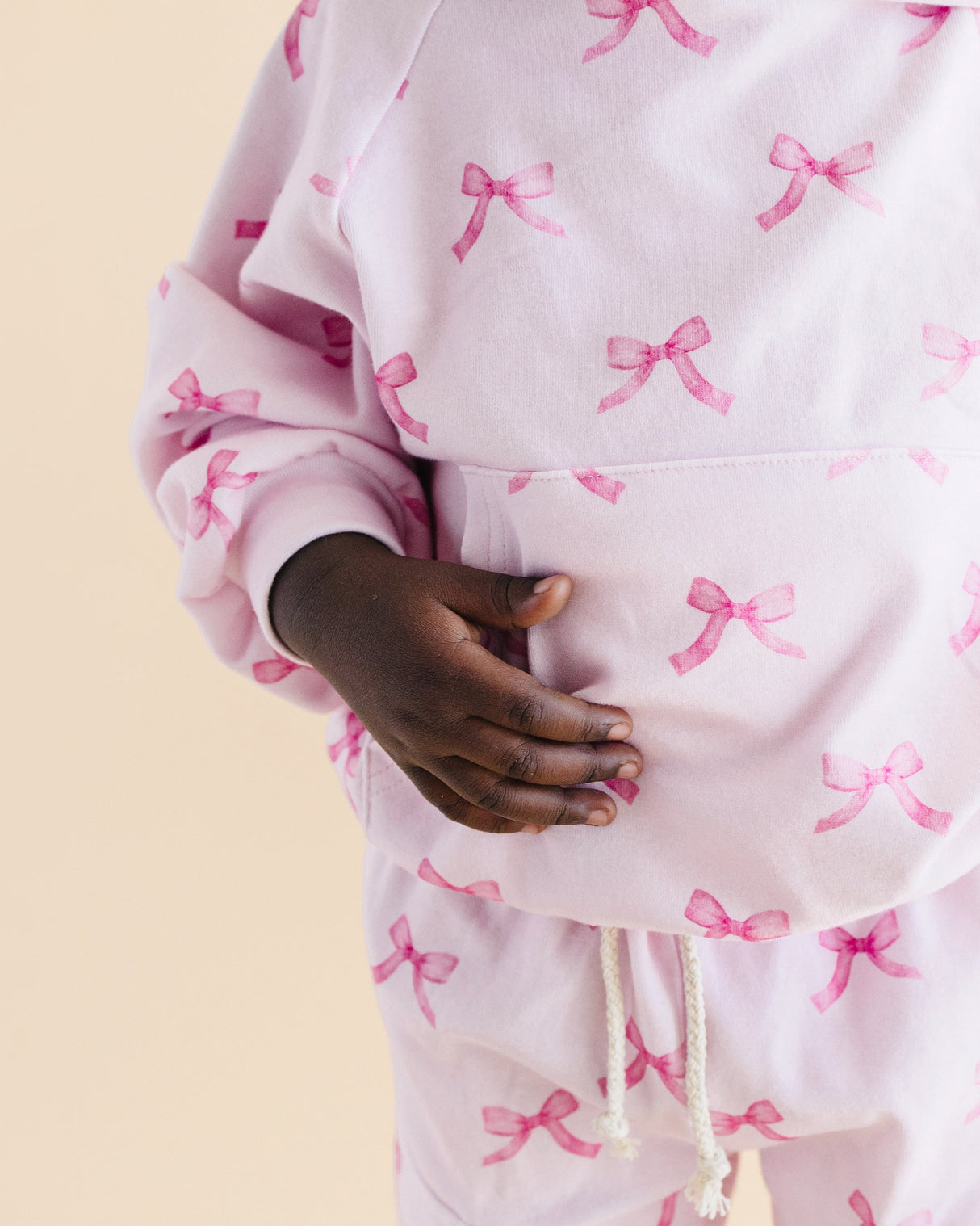 Cargo Jogger Set | Pink Bows - HoneyBug