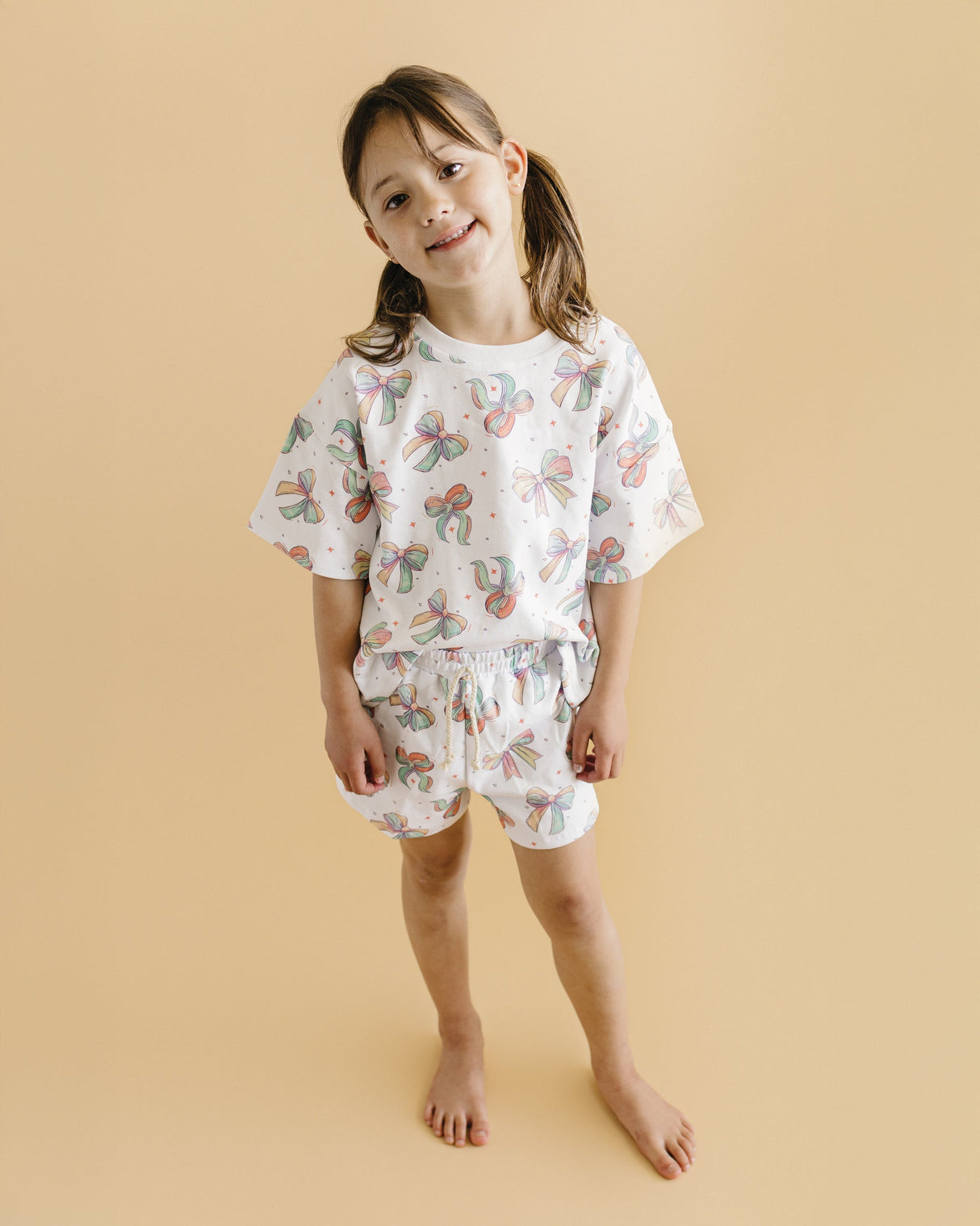 Shorts Set | Happy Bows - HoneyBug