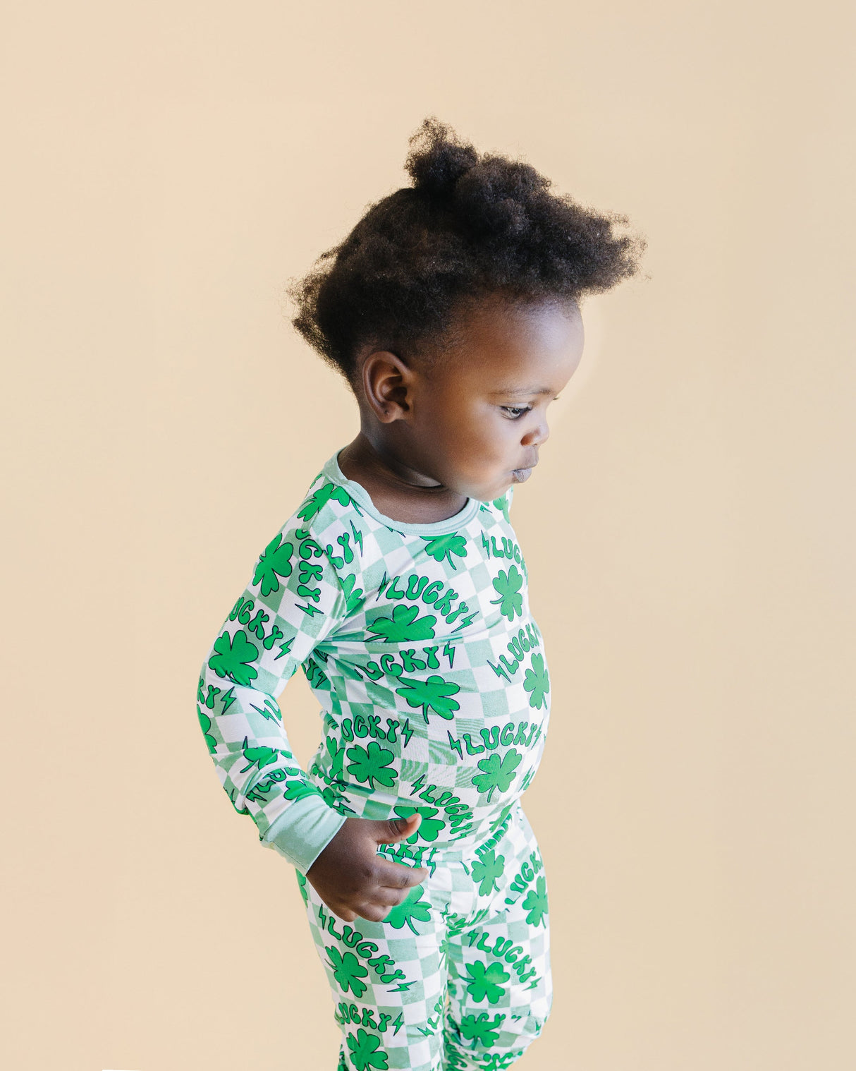 Bamboo Two Piece Set | Lucky Shamrock - HoneyBug