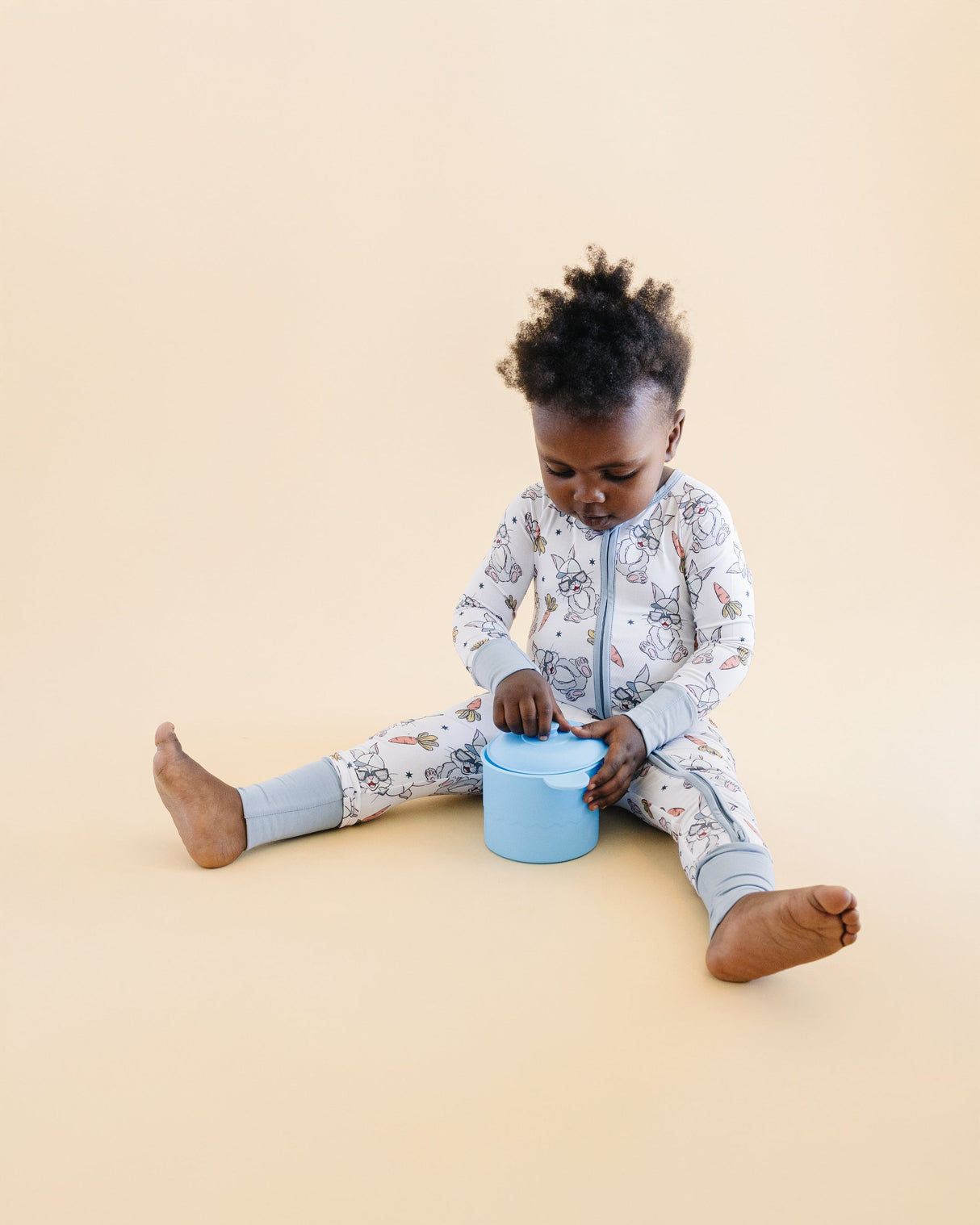 Bamboo Zip Romper | Rad Bunny - HoneyBug