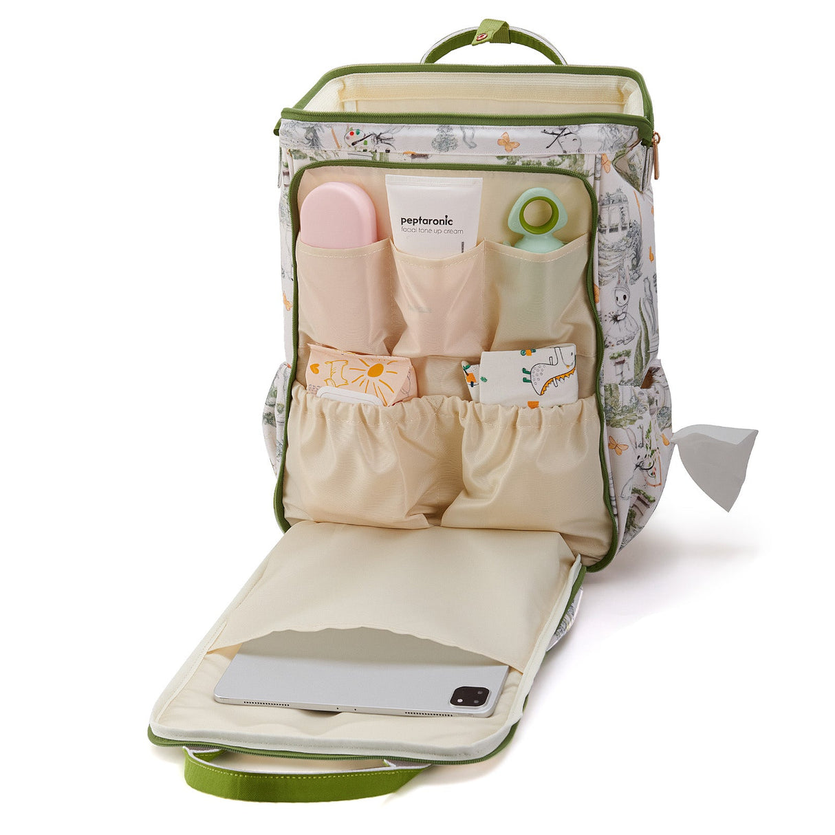 Open-Wide Diaper Backpack