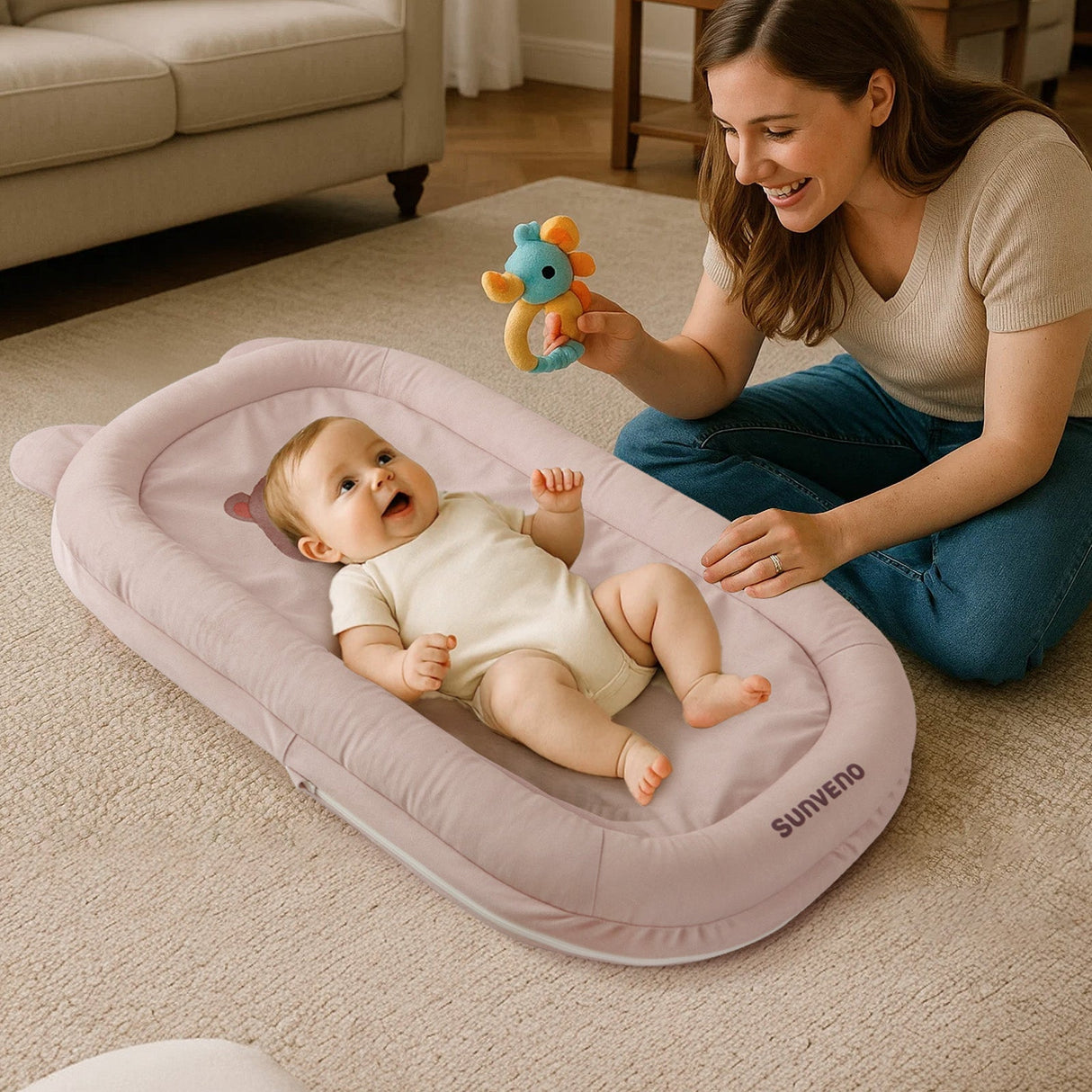 Baby Lounger for Newborns (0–12 Months)