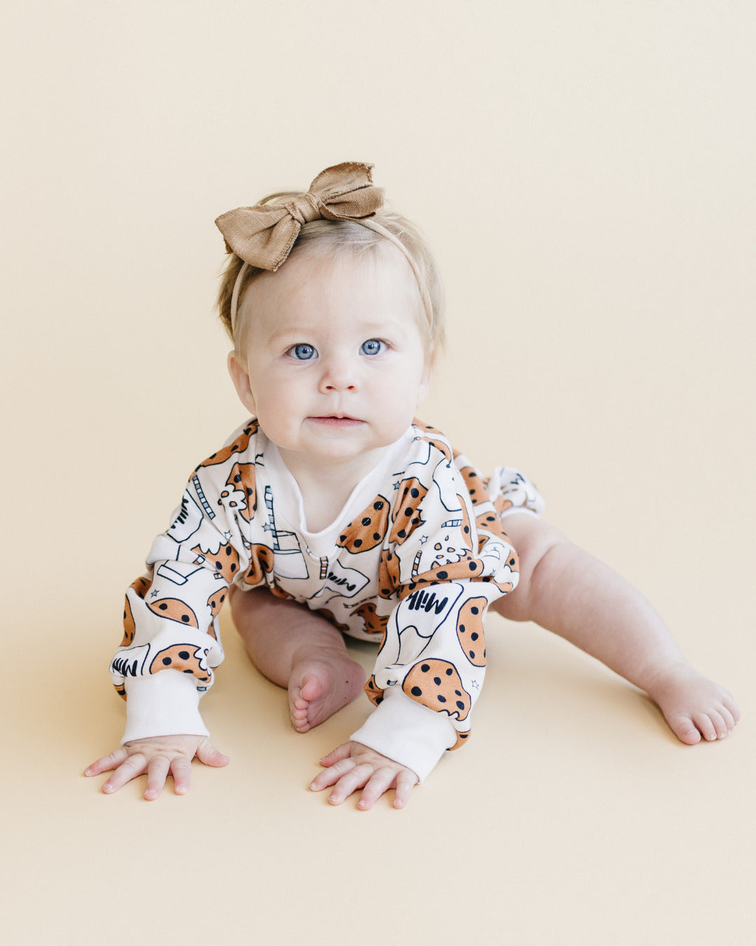 Bubble Romper | Milk & Cookies - HoneyBug