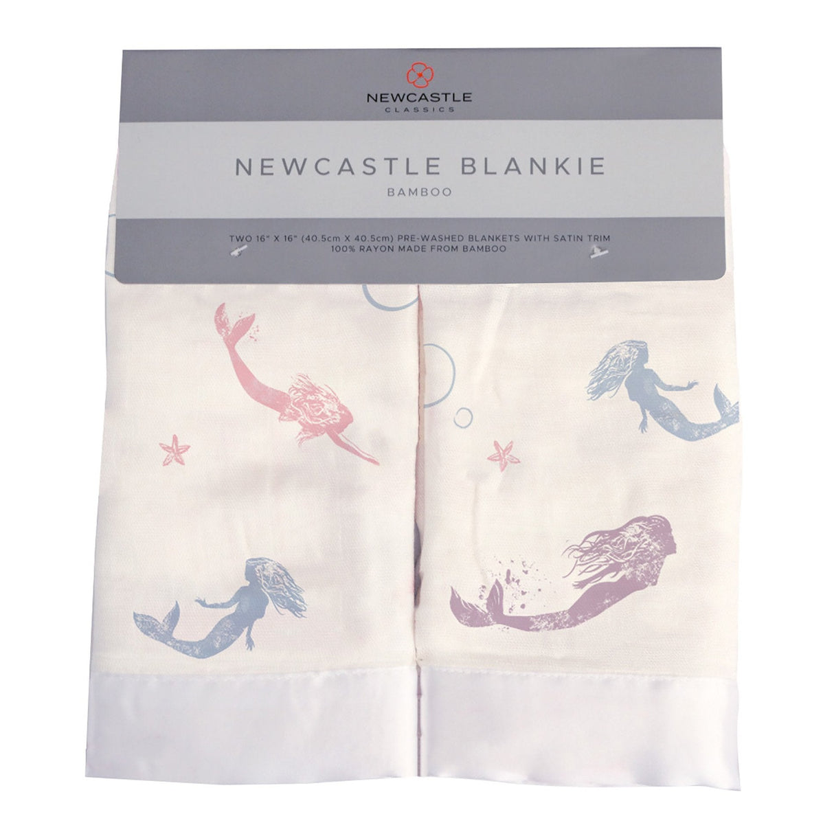 Under The Sea Mermaid Bamboo Muslin Security Baby Blankie