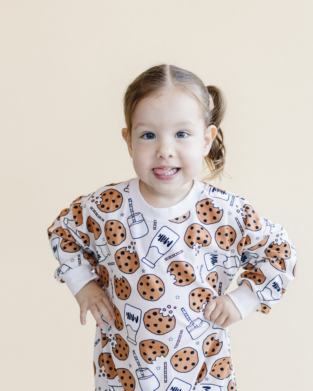 Bubble Romper | Milk & Cookies - HoneyBug