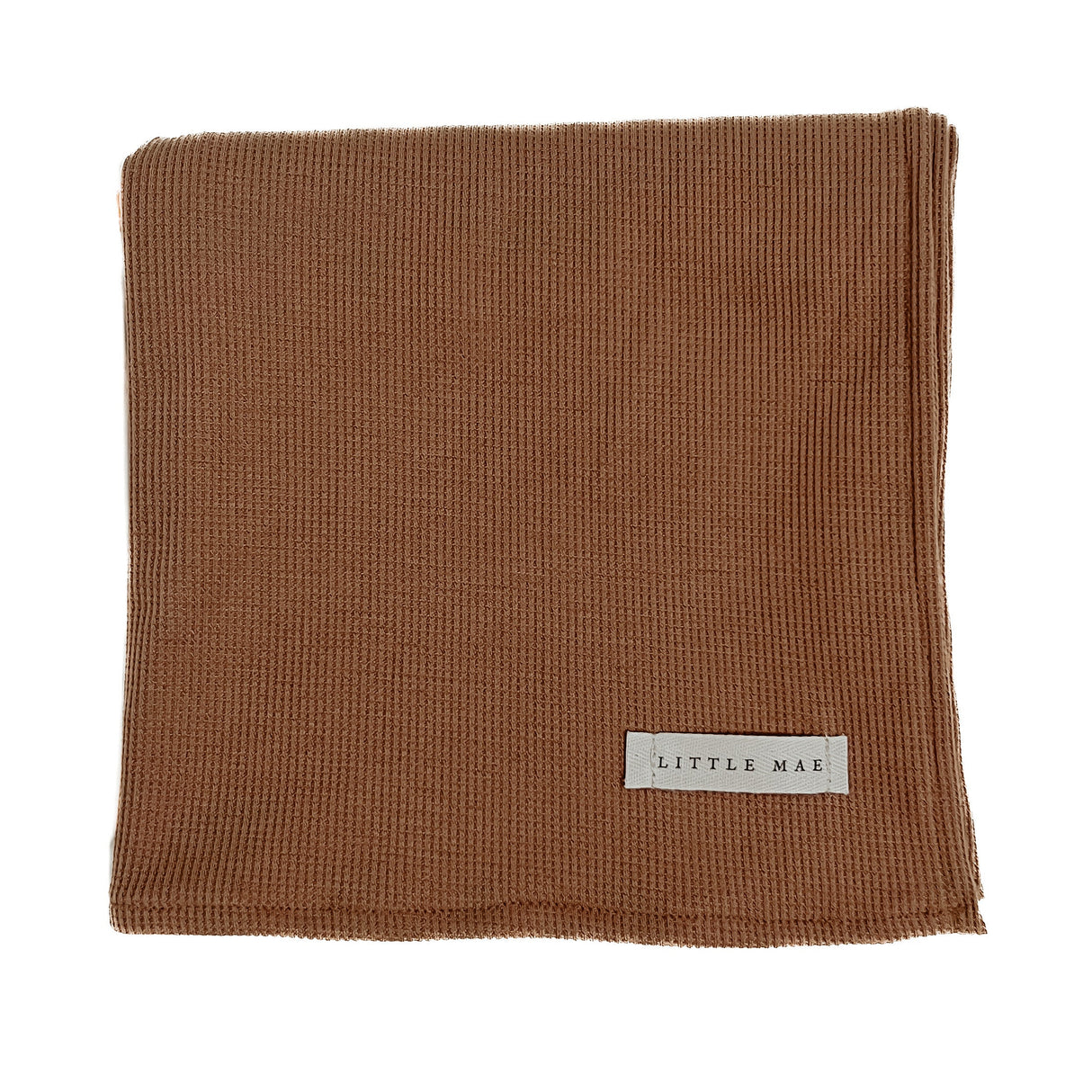 Caramel Waffle Knit Blanket