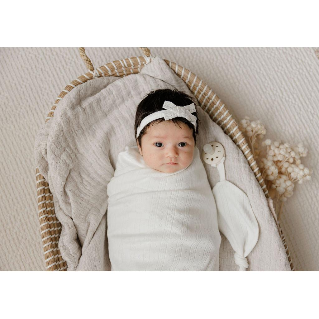 Paci Lovey- Pointelle Collection - HoneyBug