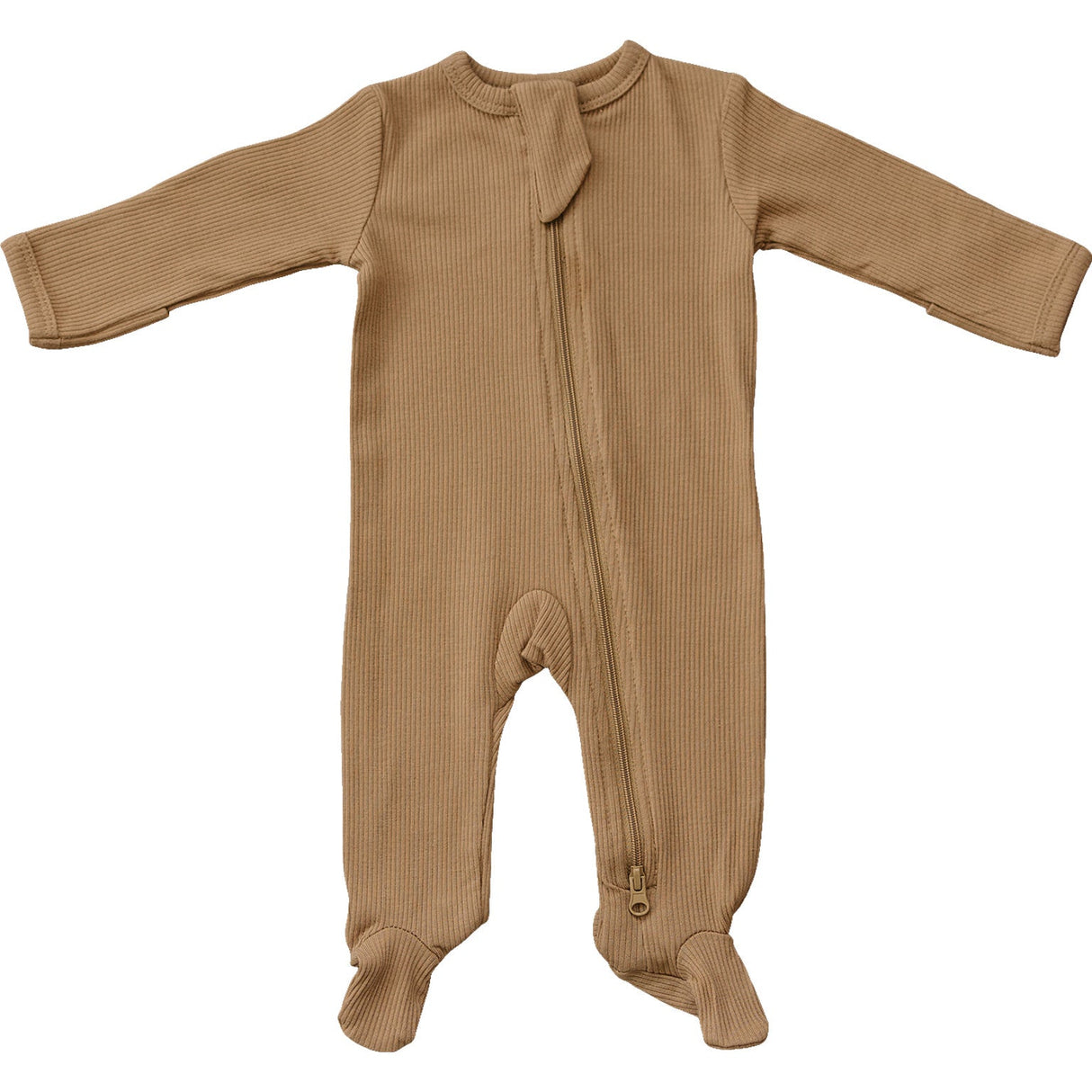 Cafe Organic Cotton Ribbed Zipper - HoneyBug