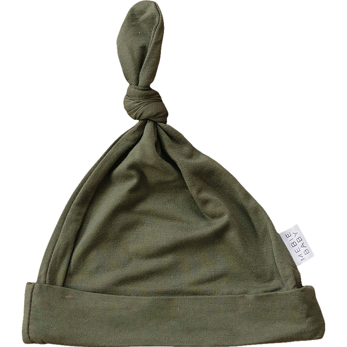 Olive Bamboo Newborn Knot Hat - HoneyBug