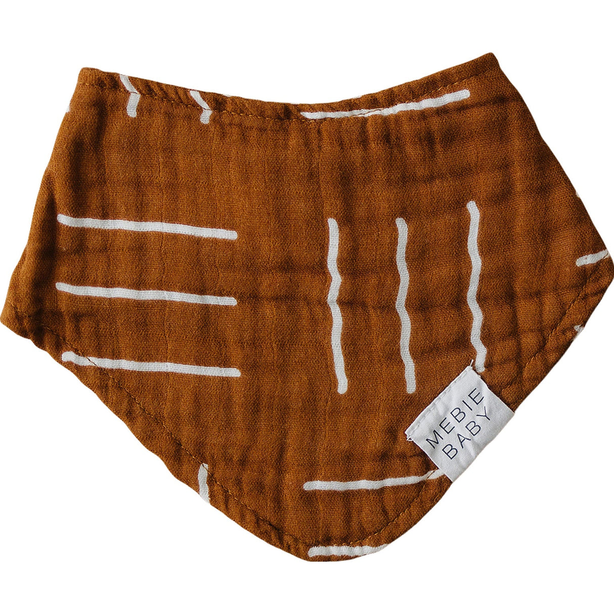 Mustard Mudcloth Muslin Bib - HoneyBug