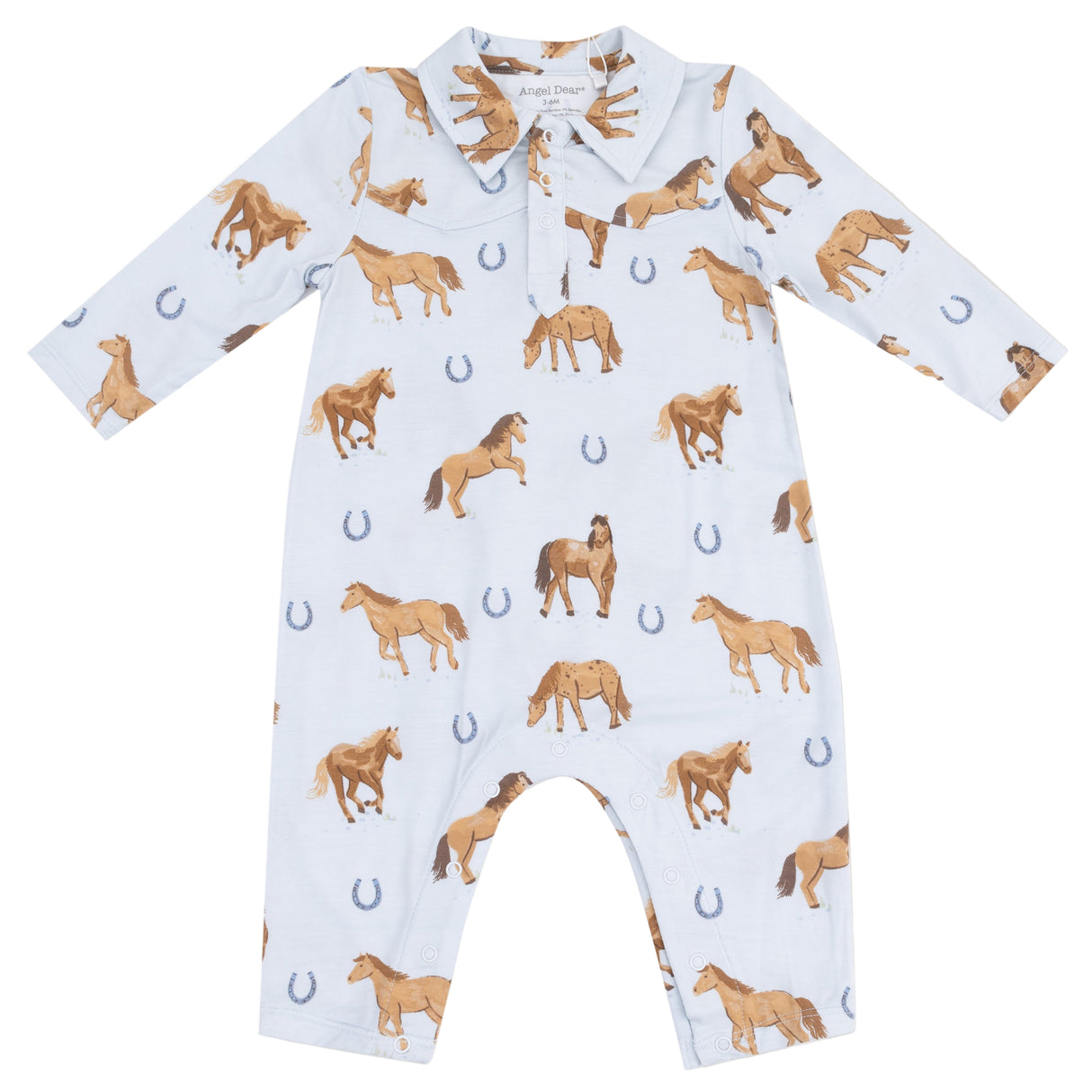 Long Sleeve Cowboy Romper - HoneyBug