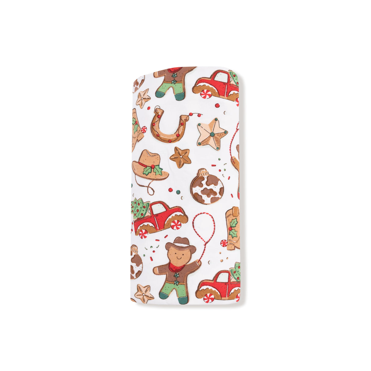 Swaddle Blanket - Cowboy Christmas - HoneyBug
