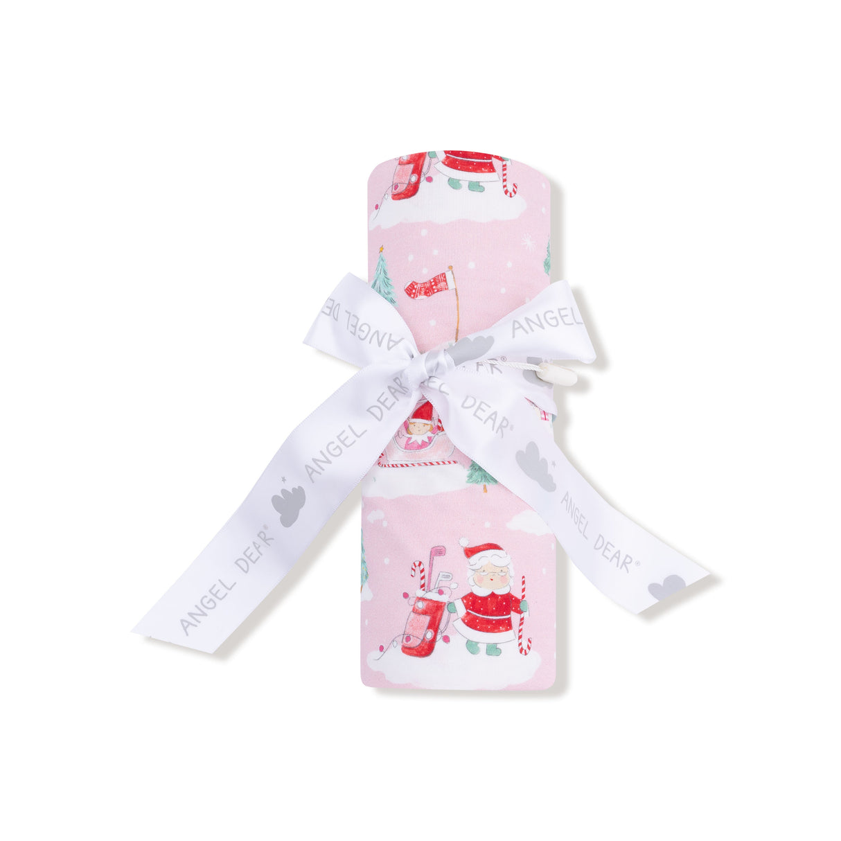 Swaddle Blanket - Golfing Mrs. Claus and Elves - HoneyBug