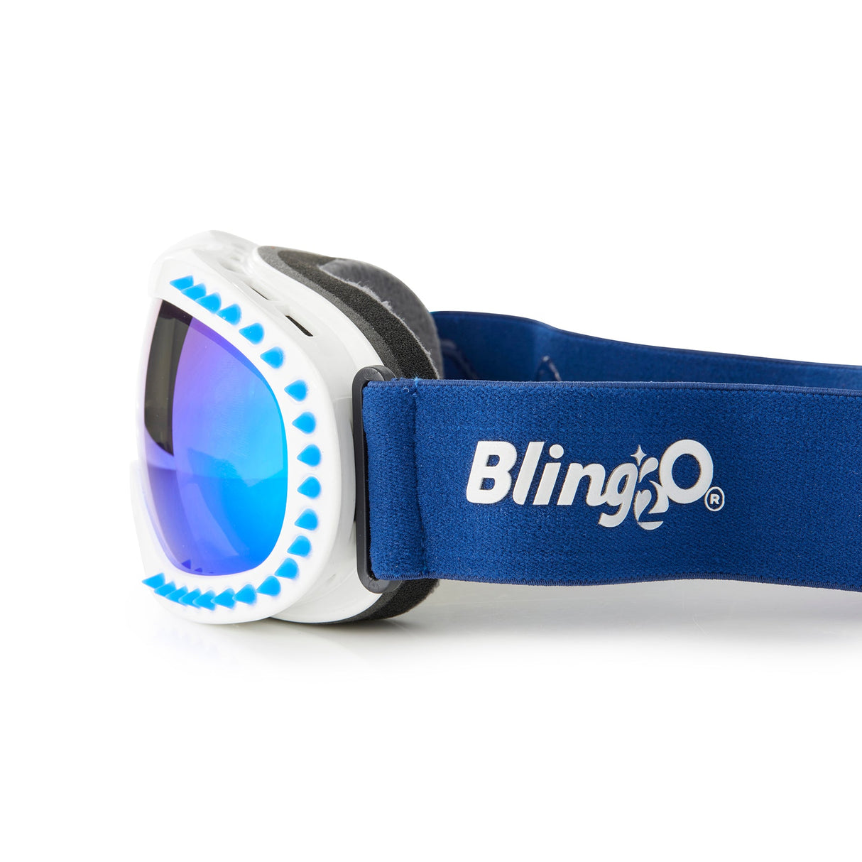 Icicle in White Kids' Ski Goggles - HoneyBug