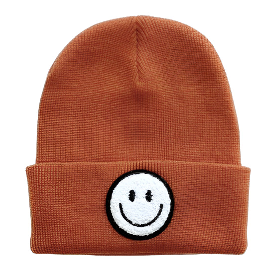 Smiley Beanie | Rust - HoneyBug