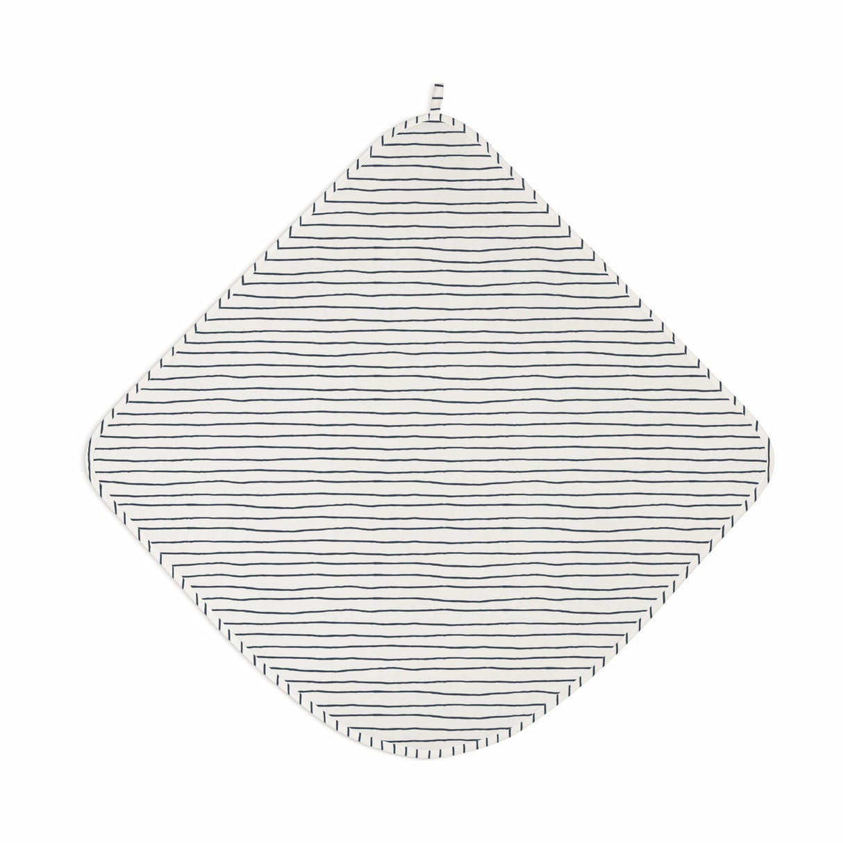Organic Baby Towel - Navy Stripes