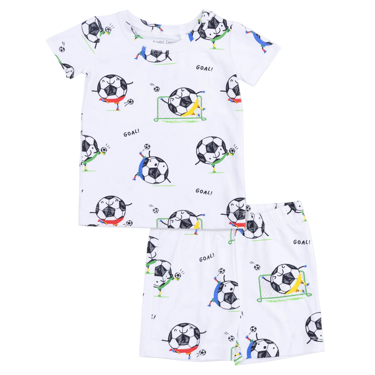 Soccer Balls Playing Soccer Blue - Loungewear Short Set