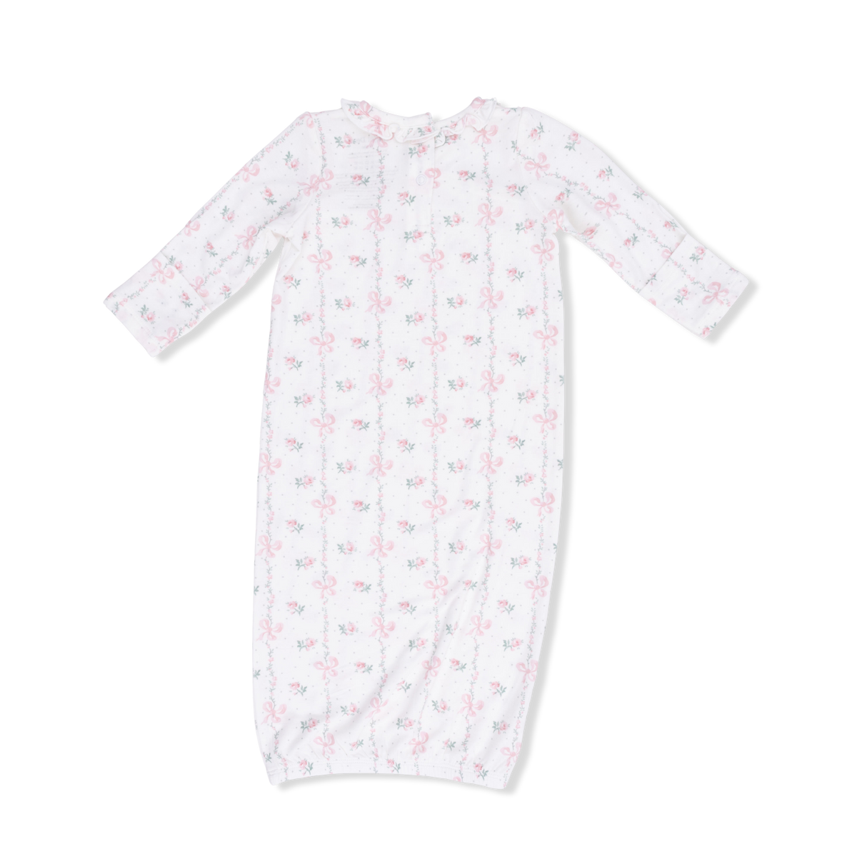 Dainty Buds and Bows - Kimono Gown & Knot Headband