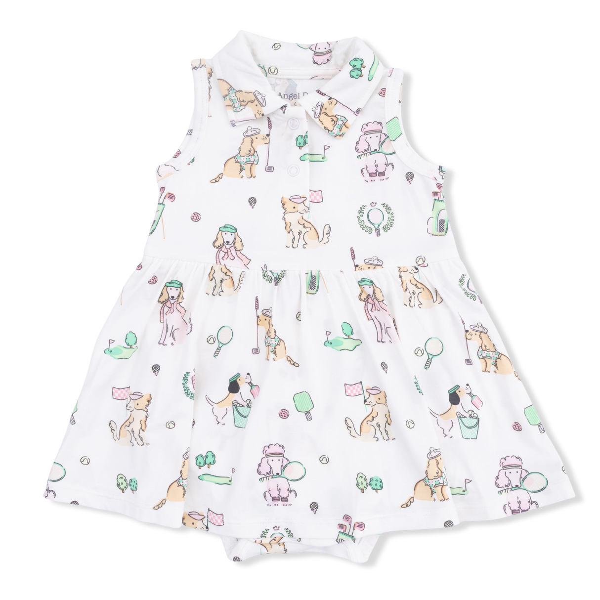 Country Club Dogs Pink - Polo Tennis Dress