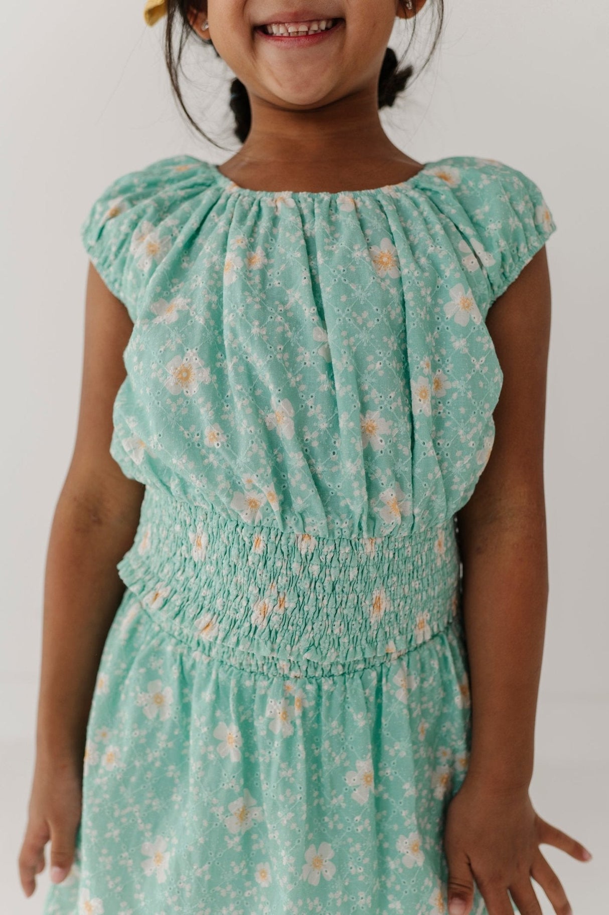 Eyelet Peasant Top
