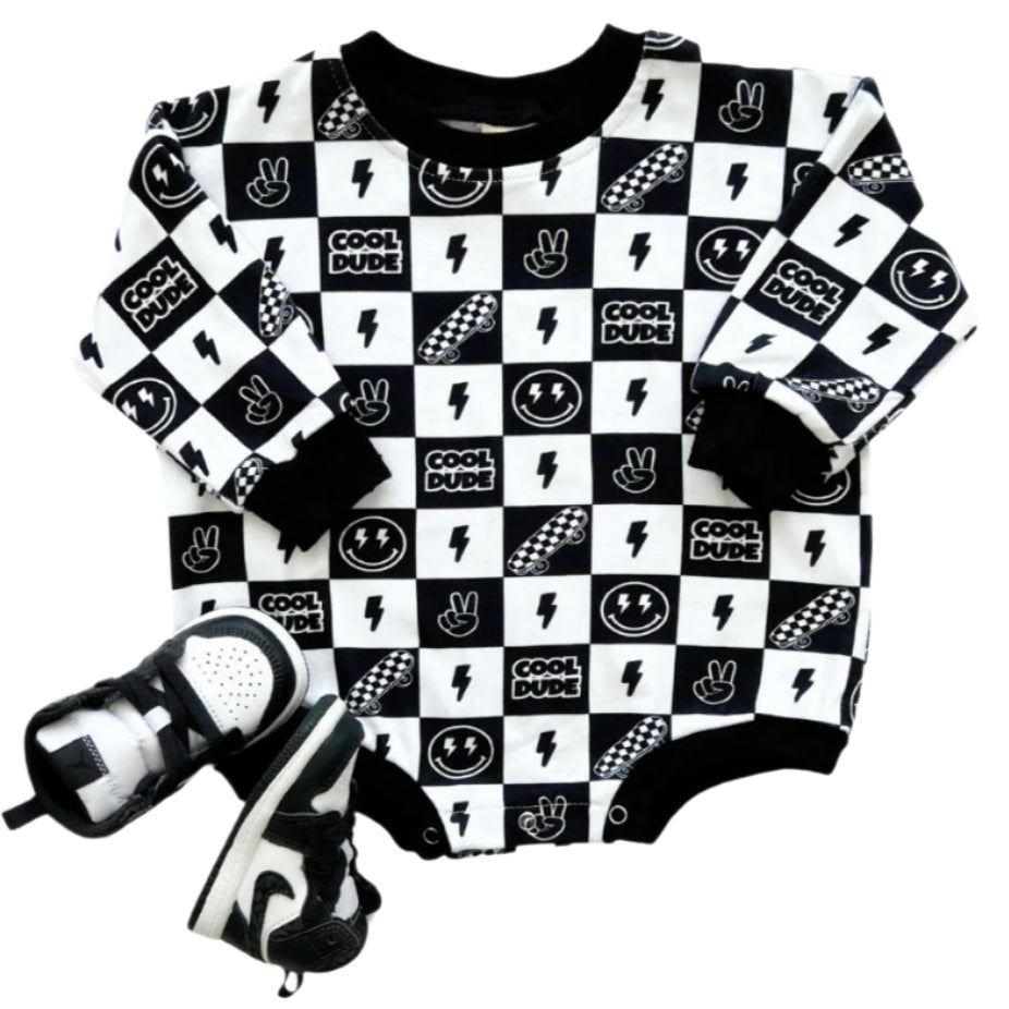 Bubble Romper | Cool Dude - HoneyBug