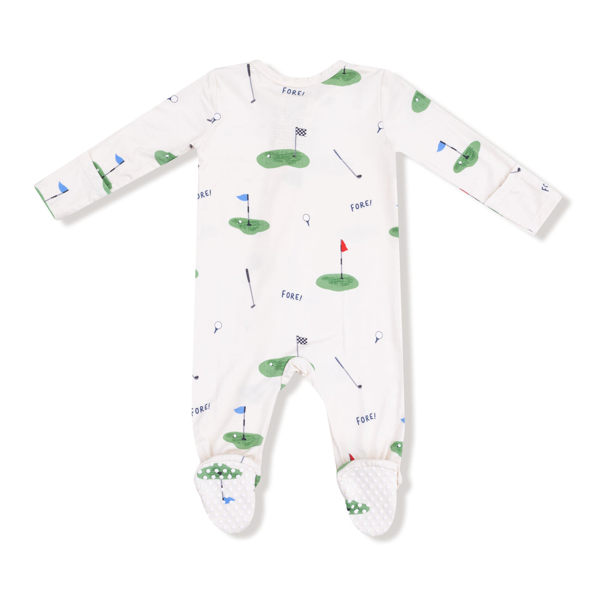2 Way Zipper Footie - All Fore Golf - HoneyBug