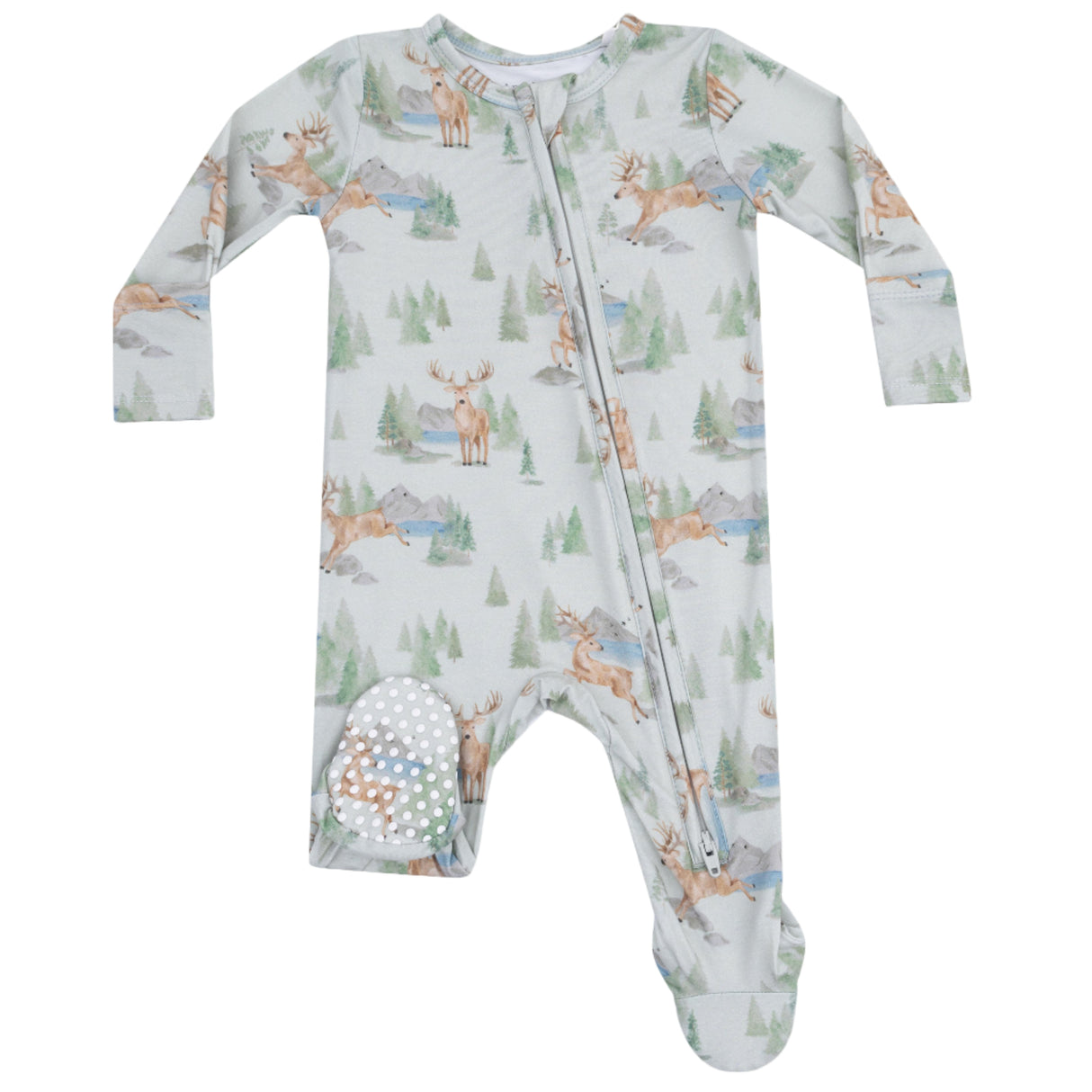 2 Way Zipper Footie - Buck Deer - HoneyBug