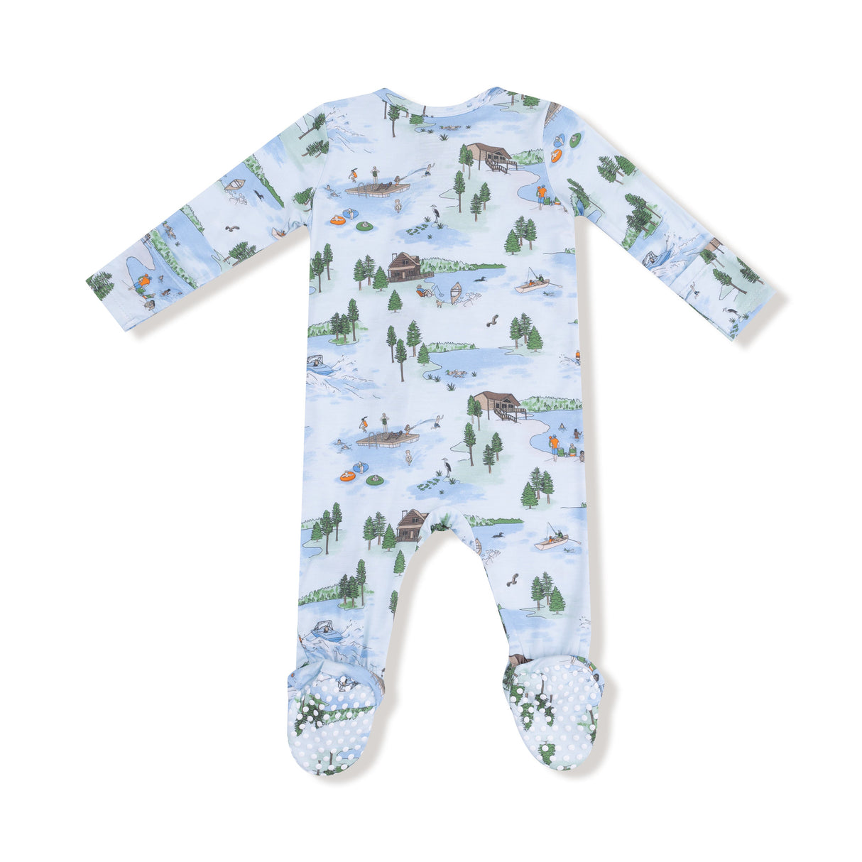 2 Way Zipper Footie - Lake Life - HoneyBug