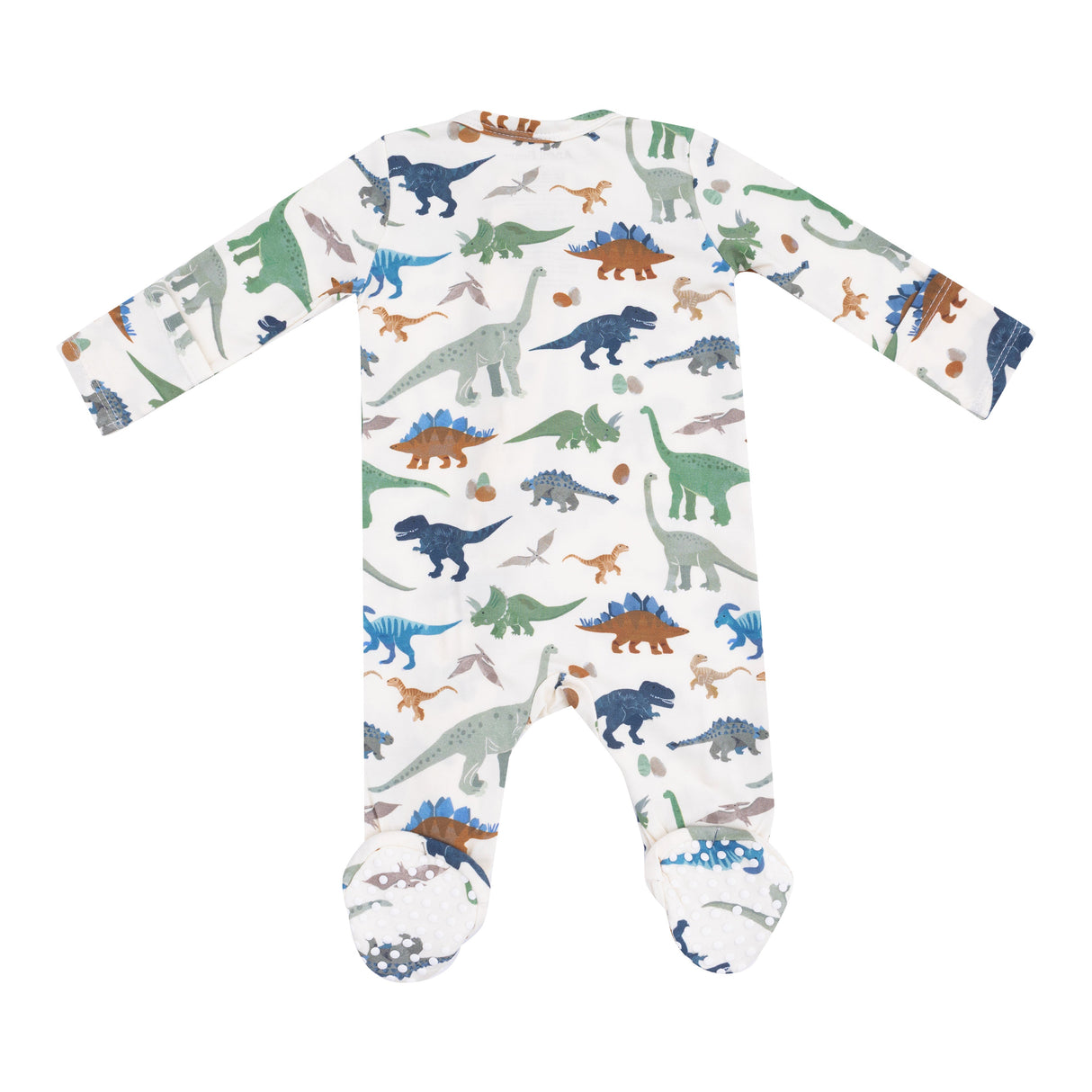 2 Way Zipper Footie - Washy Dinos - HoneyBug