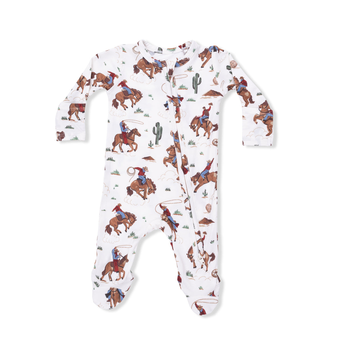 Buckaroo Western - 2 Way Zipper Footie