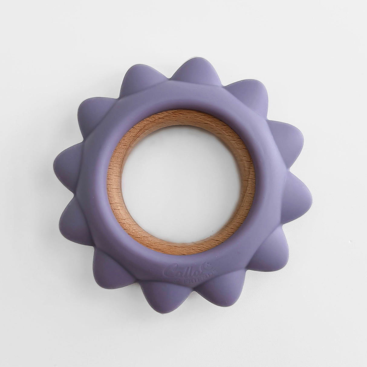 Garden Party Teether Collection - Silicone & Beechwood Sunshine