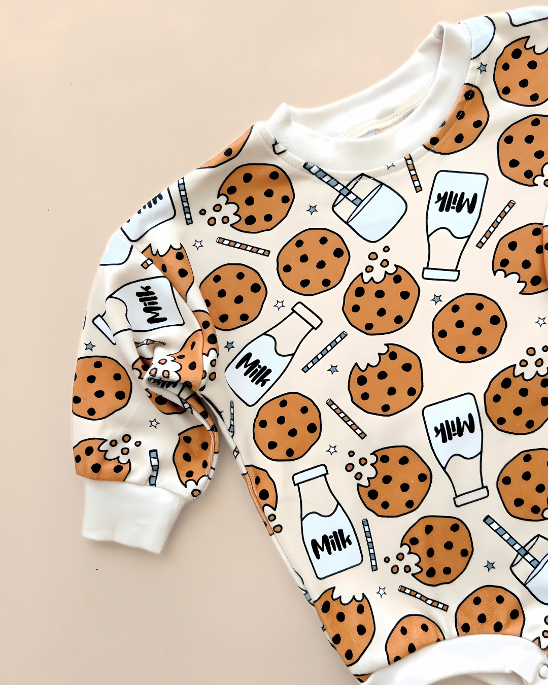 Bubble Romper | Milk & Cookies - HoneyBug