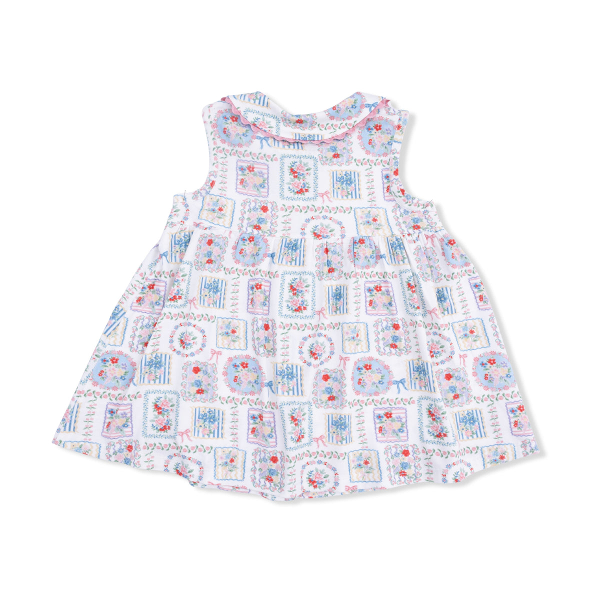 Julep's Floral Patchwork - Jill Dress with Bloomer & Knot Headband Set