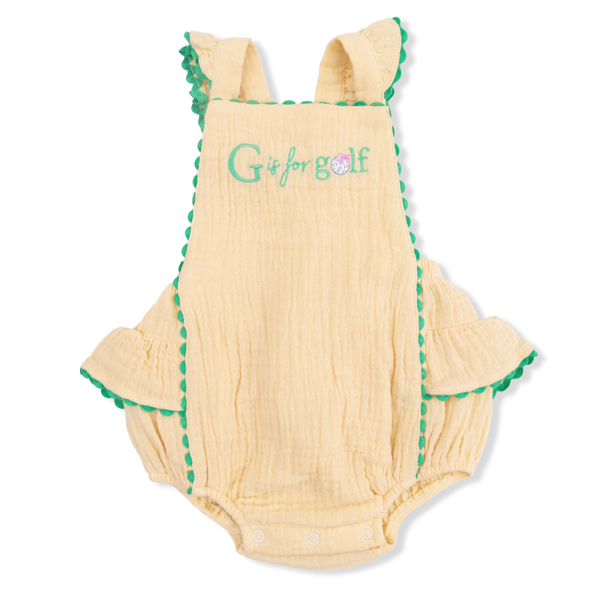 G is for Golf - Ric Rac Ruffle Sunsuit