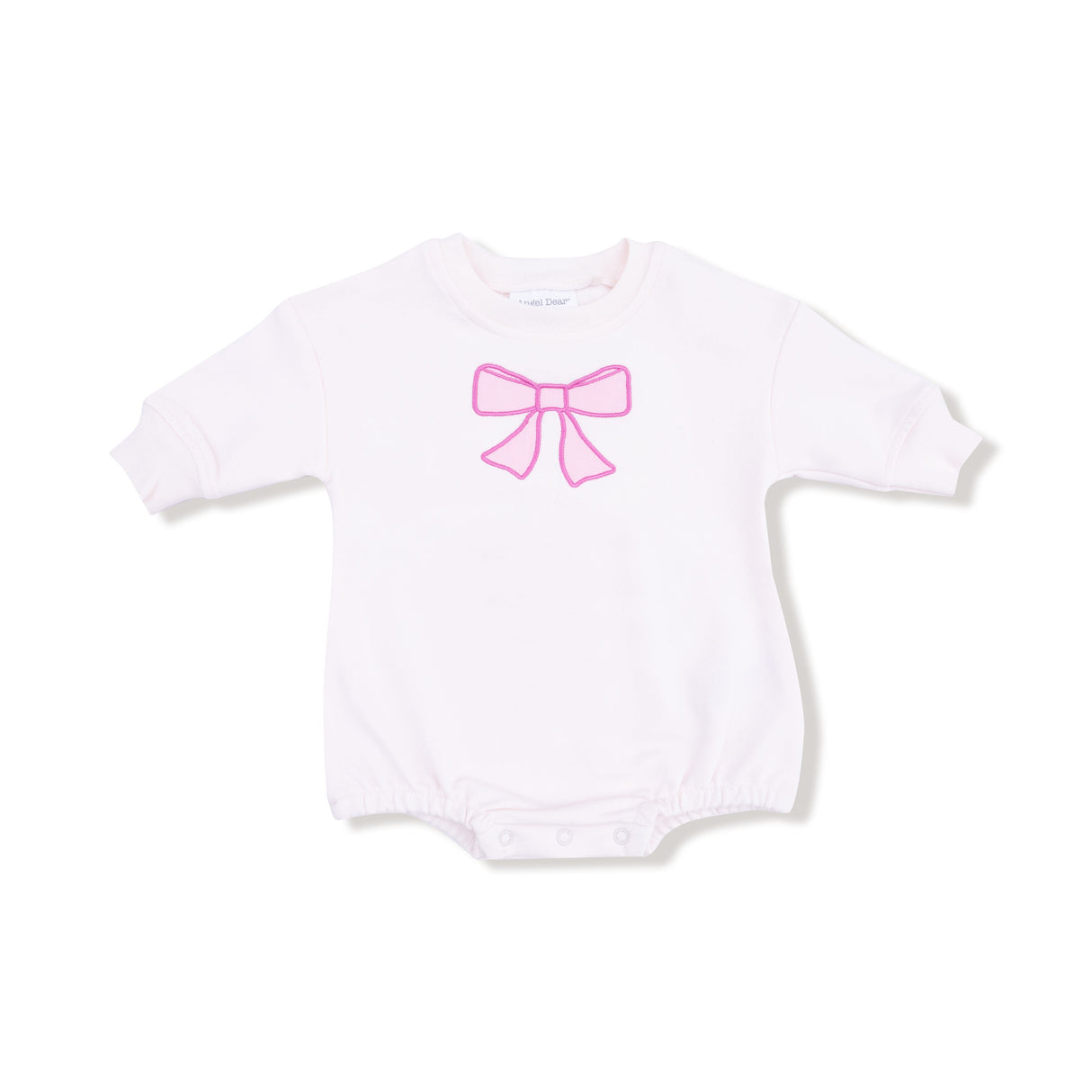 Sweatshirt Bubble with Bow Applique - HoneyBug
