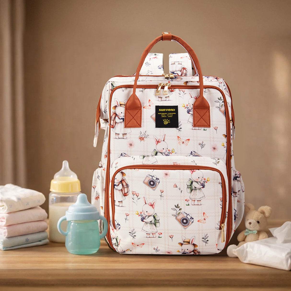 Open-Wide Diaper Backpack