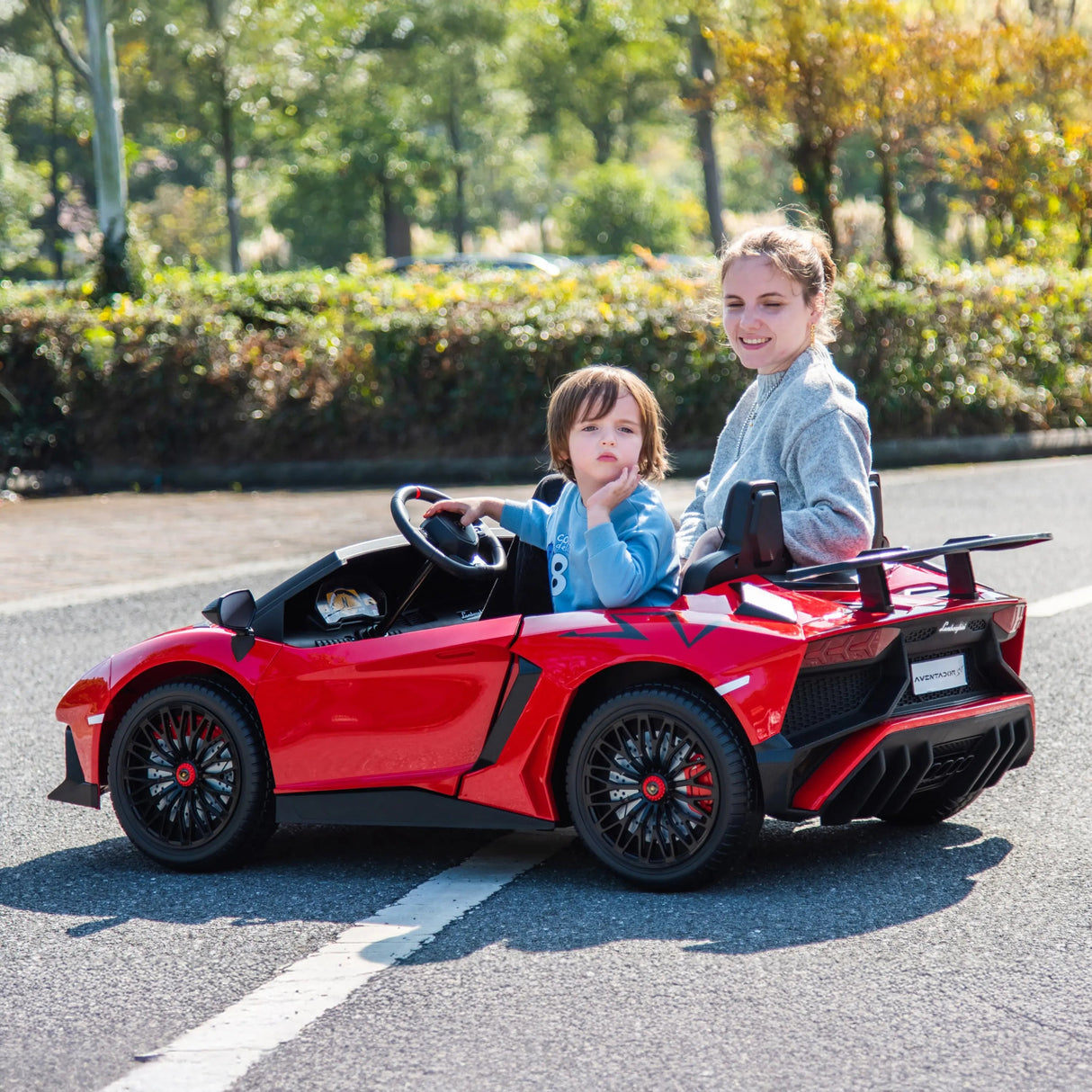 24V Lamborghini Aventador 2 Seater Ride On Car for Kids: Advanced Brushless Motor & Differential for High-Octane Fun