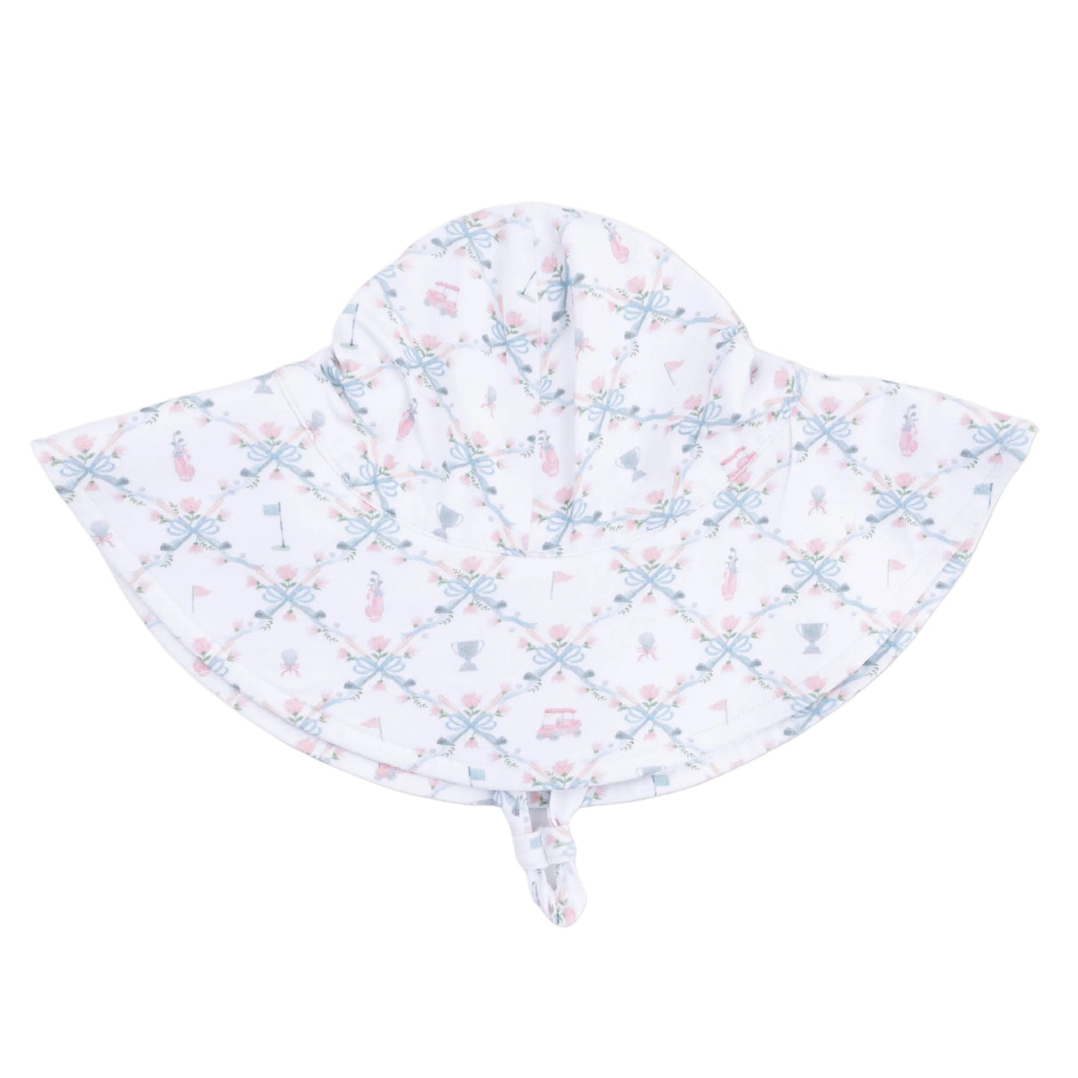 Golf Trellis Pink - Wide Brim Sun Hat