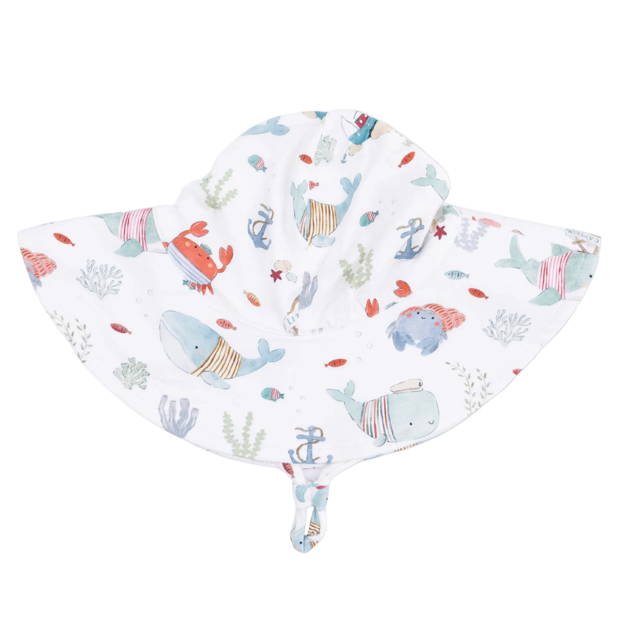 Sailor Sea Creatures - Wide Brim Sun Hat