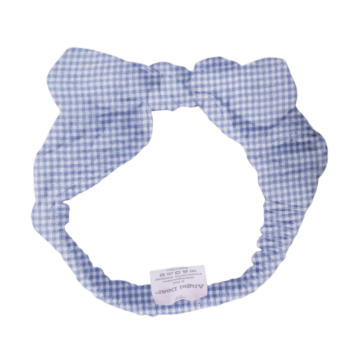 Micro Gingham Blue Blizzard - Knot Headband