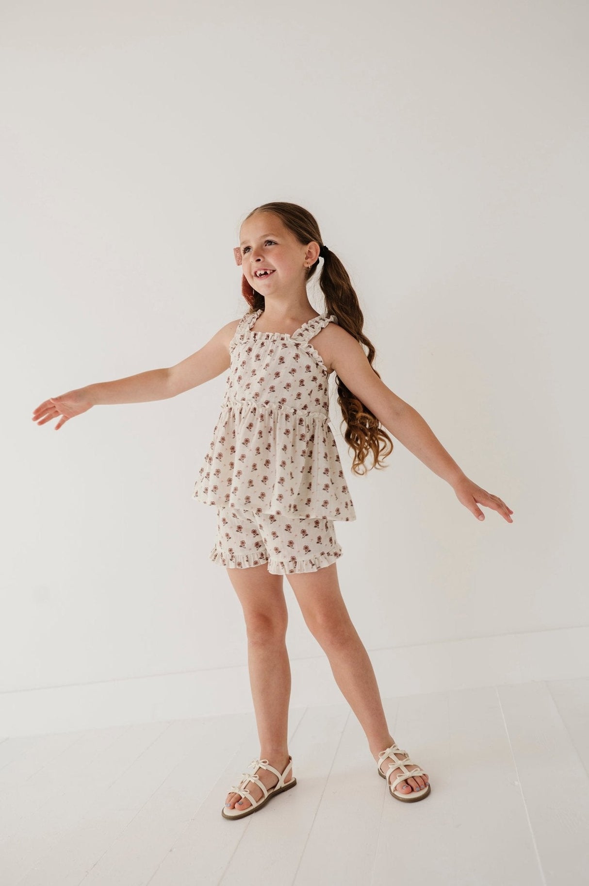 Ruffle Gauze Tank