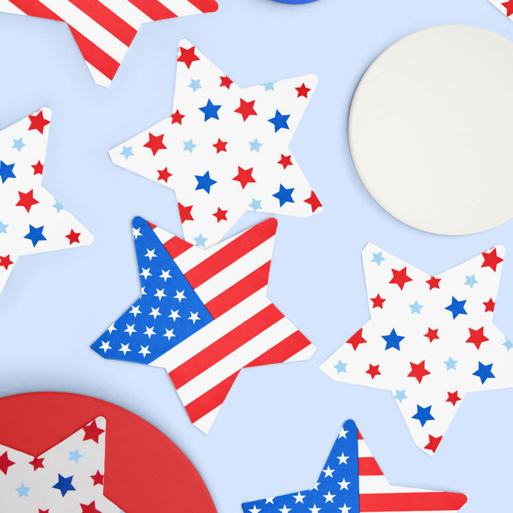 Stars & Stripes Napkins - 50 printed napkins
